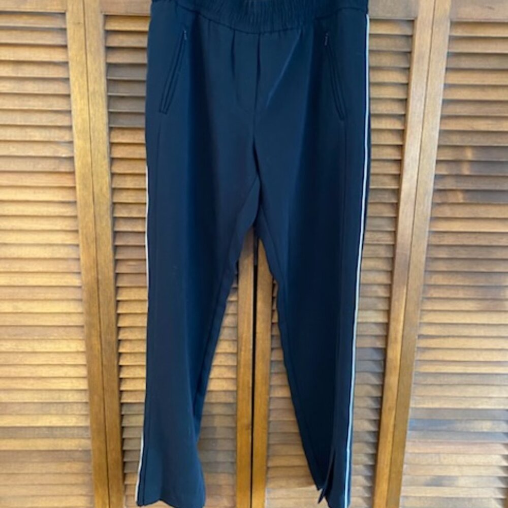 Ann Taylor Loft Womens Dress Pants Stripes By Side Sz Medium